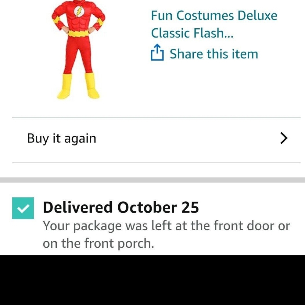 Deluxe Classic Flash Kids Costume - Red and Yellow